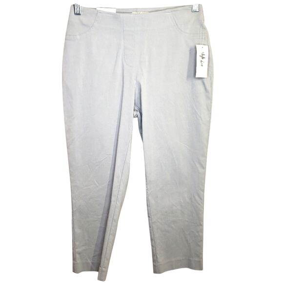 Style & Co. Gray Capri Mid Rise Comfort Waist XS - Picture 1 of 9